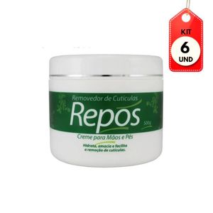 Kit C/06 Repôs Mãos E Pés Removedor De Cutículas 500g