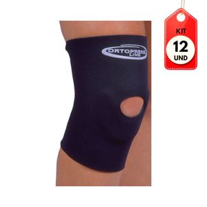 Kit C/12 Ortocenter 1207 Joelheira Neoprene C/ Suporte P/ Rótula Curta M
