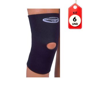 Kit C/06 Ortocenter 1265 Joelheira Neoprene Longa C/ Orifício P