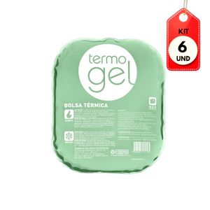 Kit C/06 Termogel Bolsa Térmica Cristal Verde 170x200mm