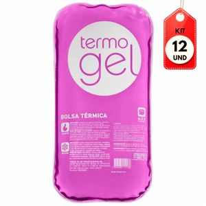 Kit C/12 Termogel Bolsa Térmica Crystal Rosa 13x25cm