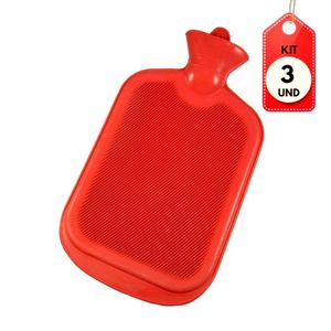 Kit C/03 Bioland Bolsa De água Quente Grande 2 L