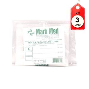 Kit C/03 Medsonda Bolsa P/ Colostomia 30mm C/10