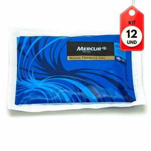 Kit C/12 Mercur Bolsa Térmica Gel Azul P