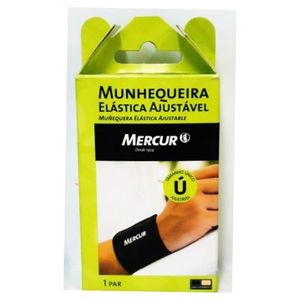Mercur Munhequeira Ajustável Preta C/2