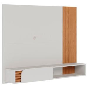 Painel Home Suspenso Tv 60 Polegadas Jurere Off White Matte Freijo Clb Off White Matte Freijo