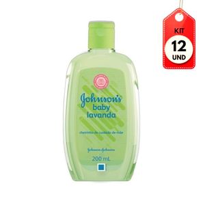 Kit C/12 Johnsons Baby Lavanda Colônia 200ml