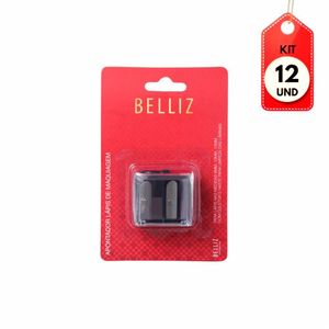 Kit C/12 Belliz Apontador P/ Lápis De Maquiagem