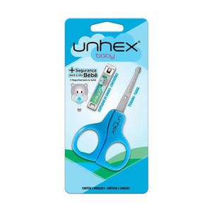 Merheje Unhex Baby Azul Kit Tesoura + Cortador
