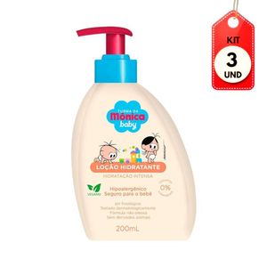 Kit C-03 Turma Da Mônica Loção Hidratante Hidratação Intensa 200ml