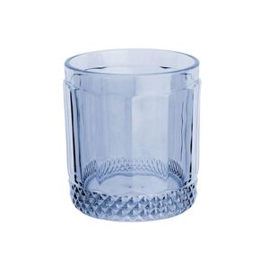 Jogo De Copos Baixos Em Vidro Splendor Azul Com 6 Peças 330ml L\'hermitage