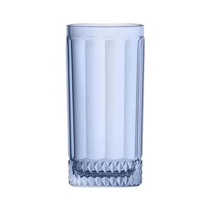 Jogo De Copos Em Vidro Splendor Azul Com 6 Peças 360ml L\'hermitage