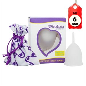 Kit C-06 Violeta Cup Coletor Menstrual Incolor G