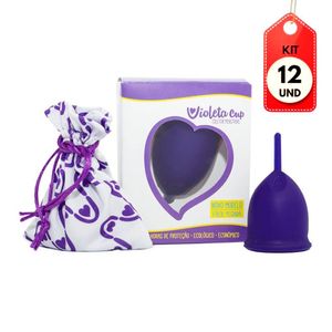 Kit C-12 Violeta Cup Coletor Menstrual Violeta G