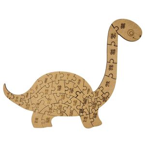 Quebra-cabeça Educativo 100% Mdf Cru 26pçs/35pçs Dinossauro