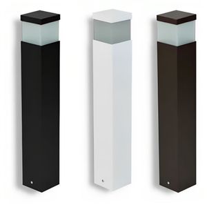 Poste Balizador Marrom Para Jardim 50cm E27