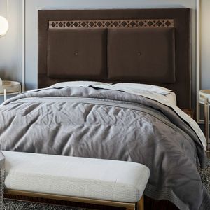 Cabeceira Queen 160cm X 141cm Vancouve Veludo Chocolate