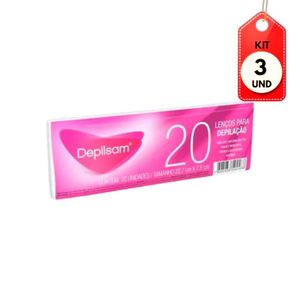 Kit C-03 Depilsam Lenço P- Depilação Branco C-20