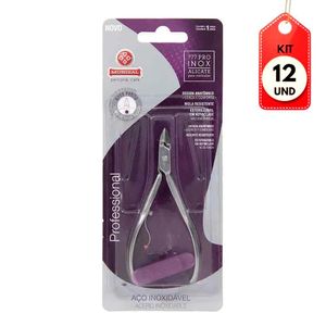 Kit C-12 Mundial 777 Alicate Cutícula Profissional Aço Inox