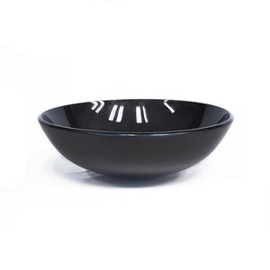 Cuba De Vidro Para Banheiro Redonda 42cm Preto