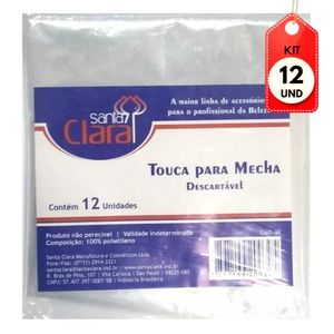 Kit C-12 Santa Clara Touca P-mecha Plástica C-12