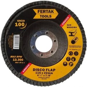 Disco Flap Cônico 4.1-2?? - Fertak Grao 80