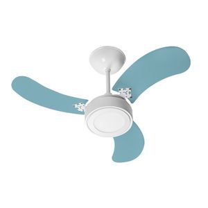 Ventilador De Teto Venti-delta New Led Colors Com 3 Pás Azul 220v