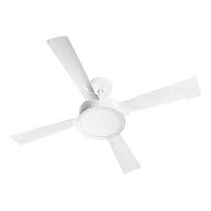 Ventilador De Teto Venti-delta Magnífico Led 4 Pás Branco 3000k Luz Amarela 220v