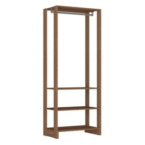 Guarda Roupa Closet 2 Peças com 2 Cabideiros 3 Gavetas e 4 Nichos Yes Nova Mobile Montana