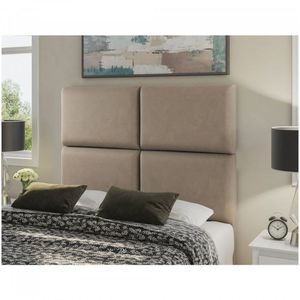 Cabeceira Casal Estofada 140cm Laka Siena Móveis Creme