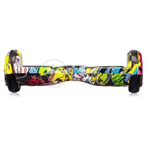 Hoverboard Infantil Skate Elétrico Arte Urbana Led Grafite