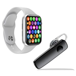 Kit 1 Relógio Smartwatch W34 S+ 1 Fone Headset Preto