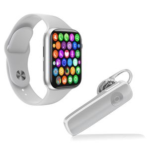 Kit 1 Relógio Smartwatch Iwo 8 Lite Plus+ 1 Fone Branco