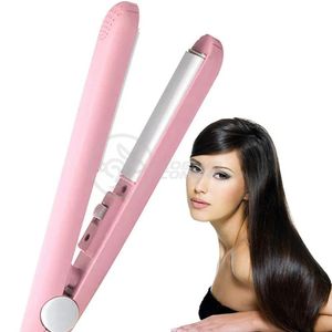 Mini Chapinha Prancha Portátil 17cm Bivolt 110v220v Rosa
