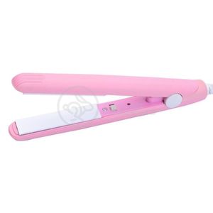 Mini Chapinha Prancha Portátil 17cm Bivolt 110v220v Rosa