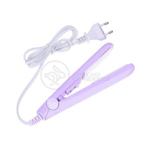Mini Chapinha Prancha Portátil 17cm Bivolt 110v220v Roxo