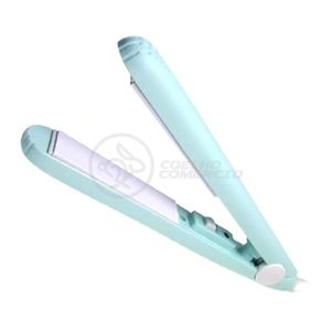 Mini Chapinha Prancha Para Viagem 17cm Bivolt Azul