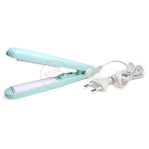 Mini Chapinha Prancha Para Viagem 17cm Bivolt Azul