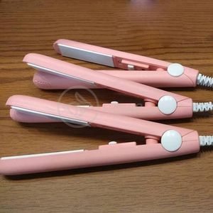 Mini Chapinha Prancha Portátil 17cm Bivolt 110v220v Rosa