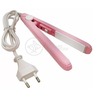 Mini Chapinha Prancha Portátil 17cm Bivolt 110v220v Rosa