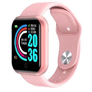 Kit 3 Relogio Inteligente Smartwatch D20 Rosa