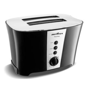 Torradeira Britânia Tosta Pane 3 Em 1 Preta 220v