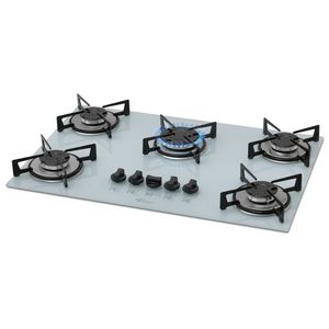 Cooktop A Gás Fischer 5q Com 5 Bocas Branco