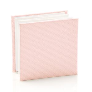 Álbum Sanfonado 10x10cm Para 12 Fotos Rosa Claro