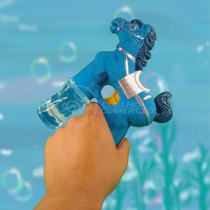 Cavalo Bombeiro Bolhudo Brinquedo Pop Tik Tok Lança Bolhas