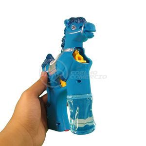 Cavalo Bombeiro Bolhudo Brinquedo Pop Tik Tok Lança Bolhas