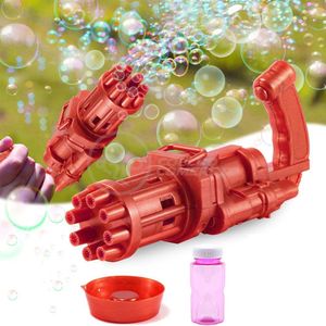 Máquina Elétrica Brinquedo Lança Bolhas Sabão Vermelho