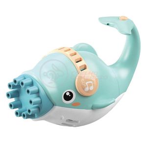 Golfinho Bolhudo Lança Bolhas Sabão Criança Infantil Azul 6