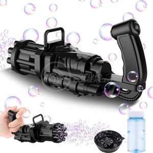 Máquina Elétrica Brinquedo Lança Bolhas Sabão Preto