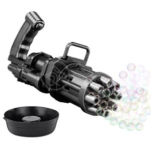 Máquina Elétrica Brinquedo Lança Bolhas Sabão Preto
